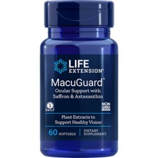 Life Extension MacuGuard® Ocular Support with Saffron & Astaxanthin, 60 softgels